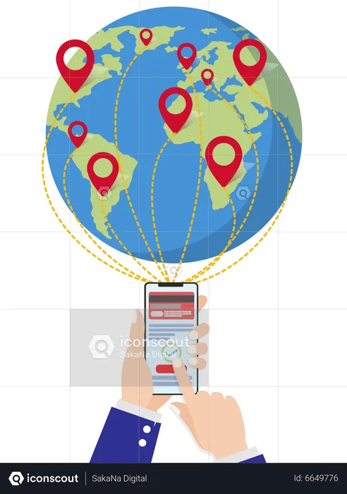 Emplacement de la banque  Illustration