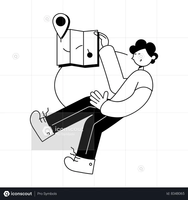 Emplacement de l'utilisateur  Illustration