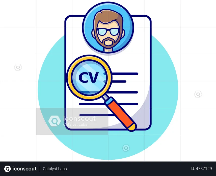 Employee CV analysis  Illustration