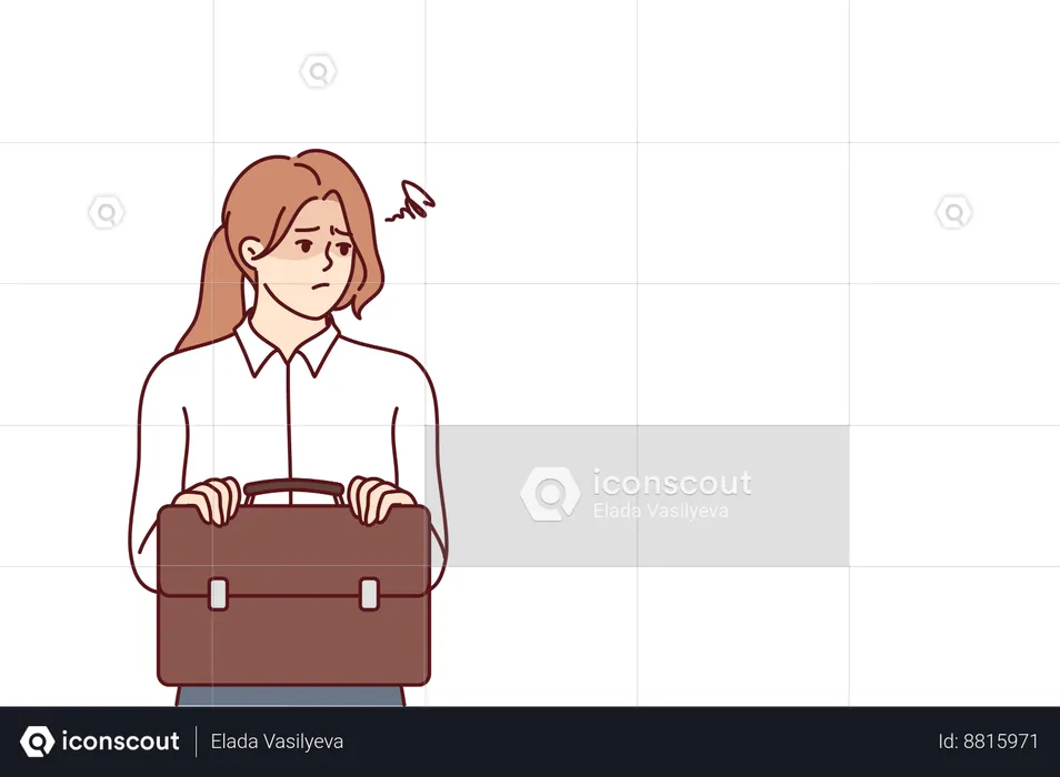 Employee does not want to go office  Illustration