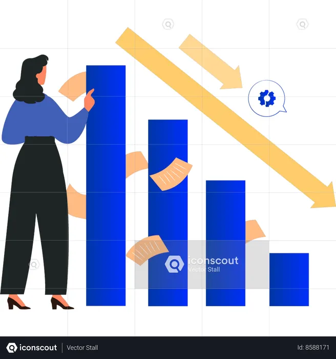 Employee faces investment loss  Illustration