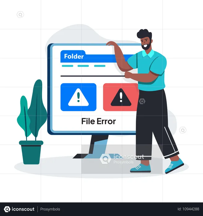 Employee facing File Error  Illustration