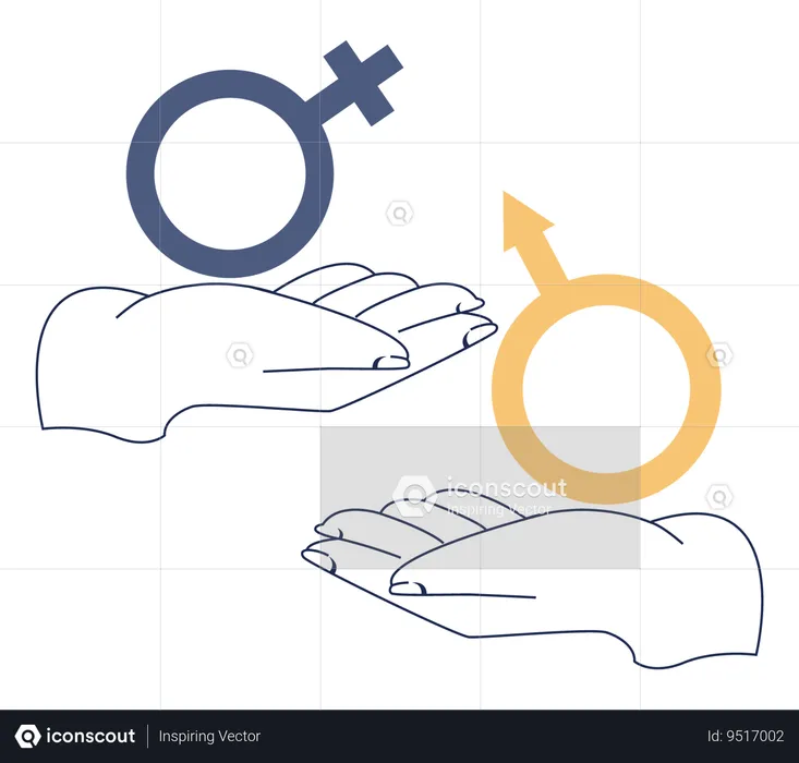 Employee facing gender inequality  Illustration