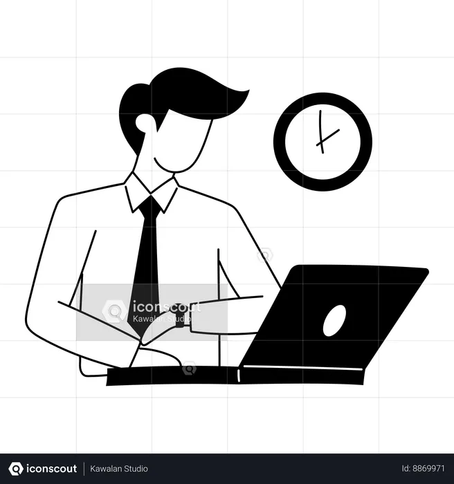 Employee have to submit project on time  Illustration