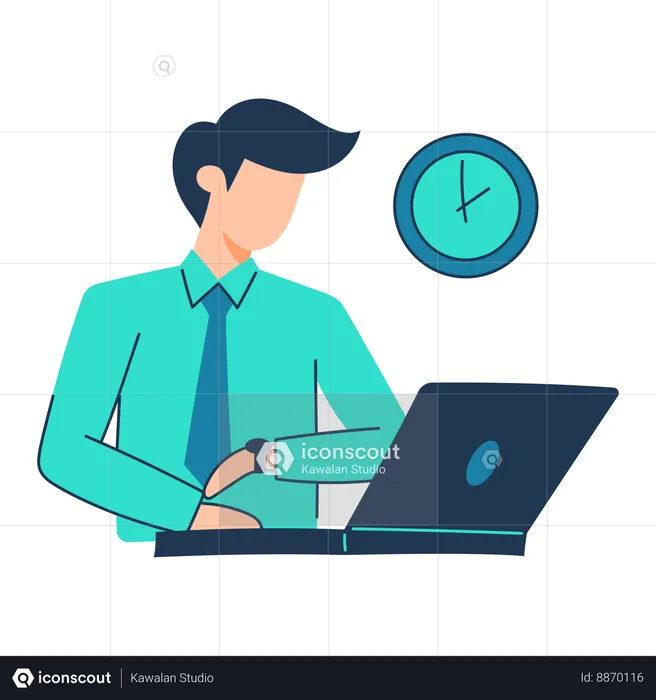 Employee have to submit project on time  Illustration