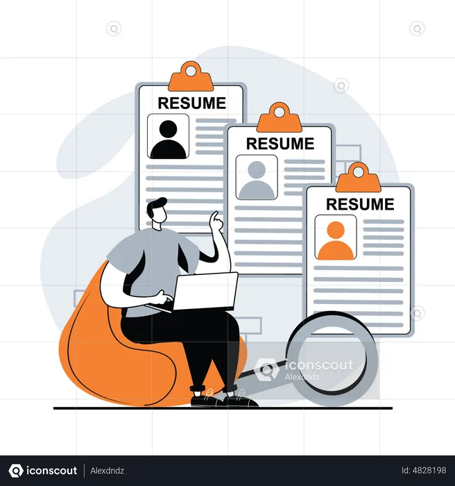 Employee Hiring process  Illustration