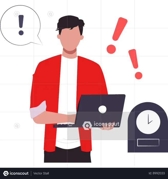Employee is unable to catch deadlines  Illustration