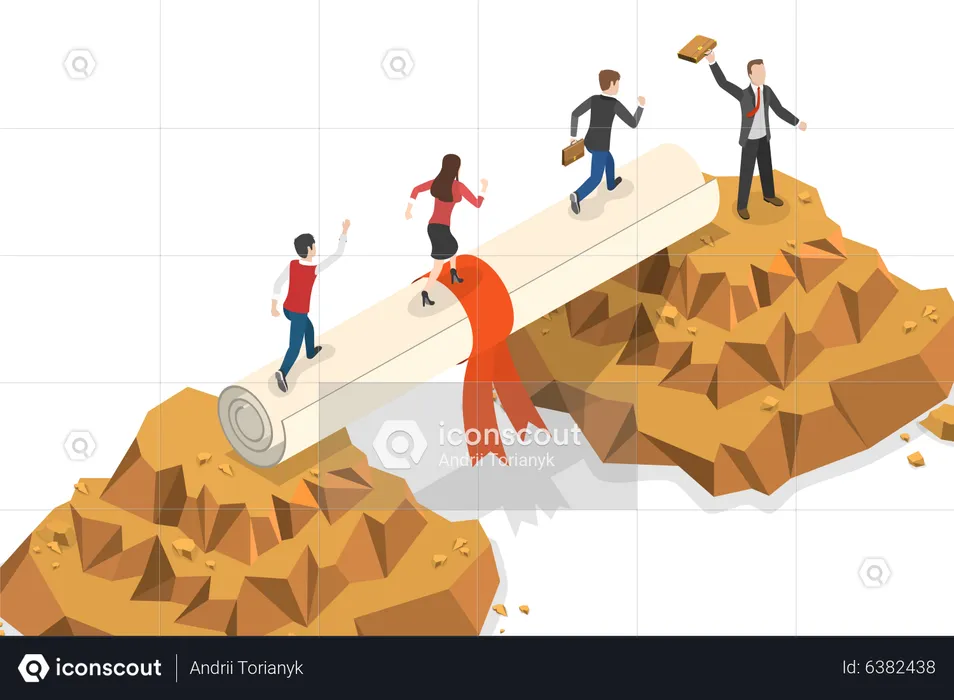Employee Skills Gap  Illustration