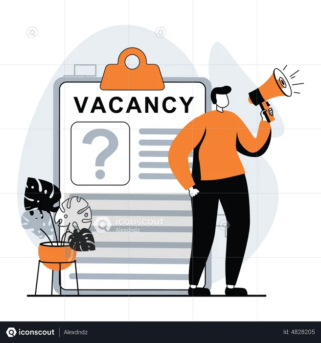 Employee vacancy  Illustration