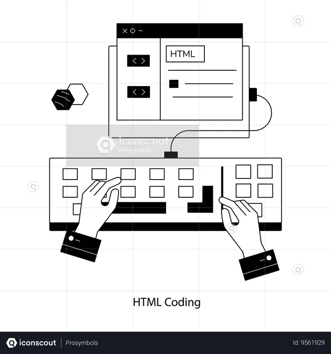 Employee Writing Html Codes Illustration - Free Download Science ...