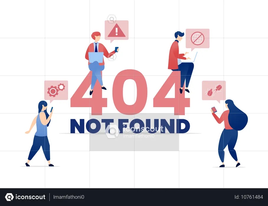 Employees encounters error message while browsing web data  Illustration