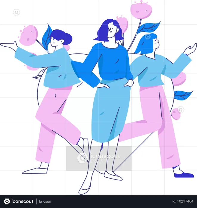 Empoderamiento de las mujeres  Ilustración