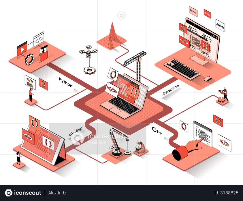 Empresa de programación  Ilustración