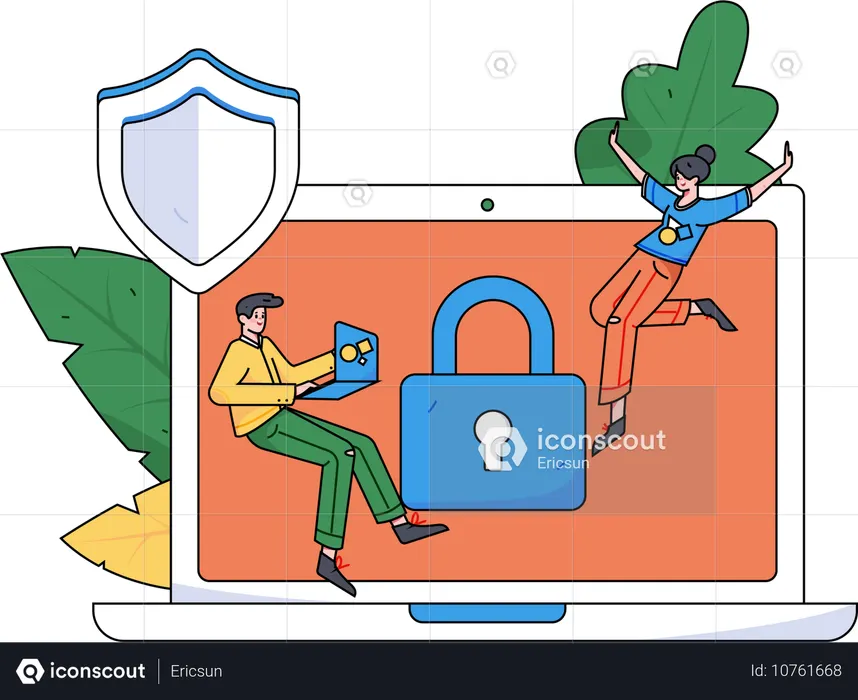 La empresaria asegura la seguridad de su tarea  Ilustración
