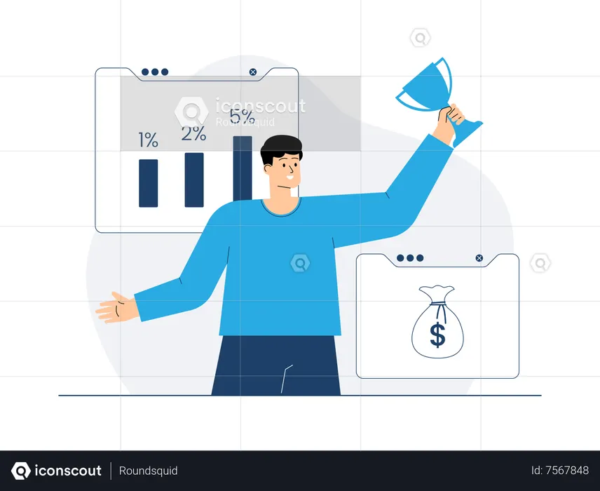 Empresario ganó concurso online  Ilustración