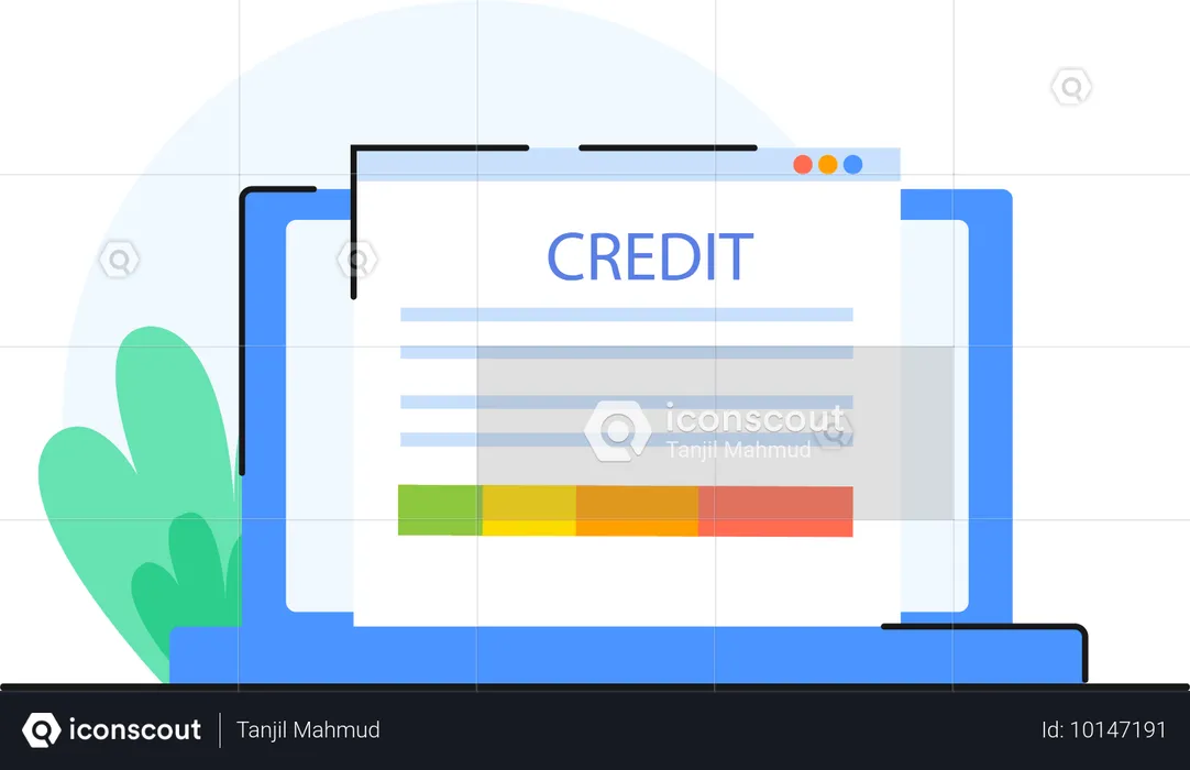 Empresário prepara Relatório de Crédito de funcionários  Ilustração