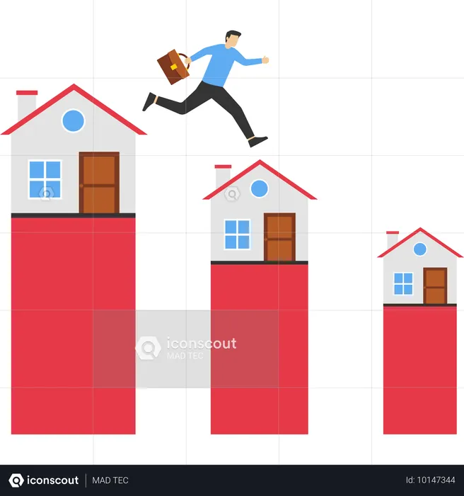 Empresário analisa custo de redução de casa  Ilustração