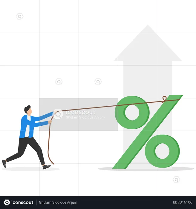 Empresários aumentam taxas de juros no mercado  Ilustração