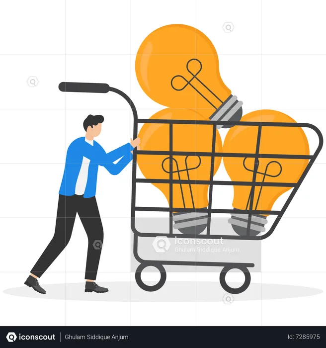 Empresarios compran ideas  Ilustración