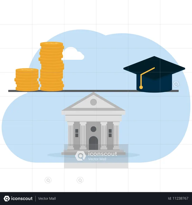 Empréstimo para educação  Ilustração