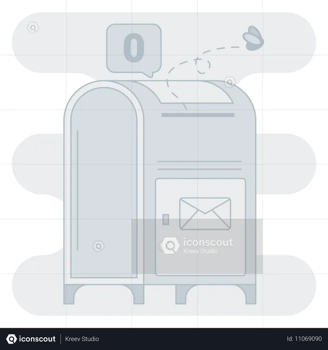 Empty mailbox  Illustration