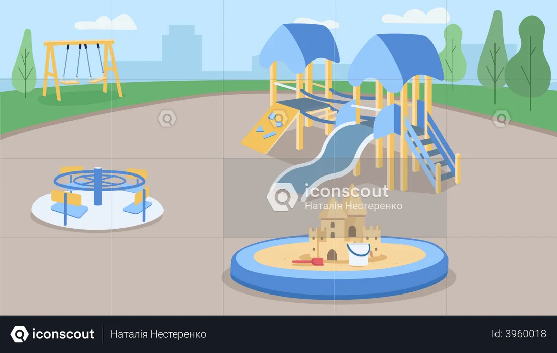 Empty playground  Illustration