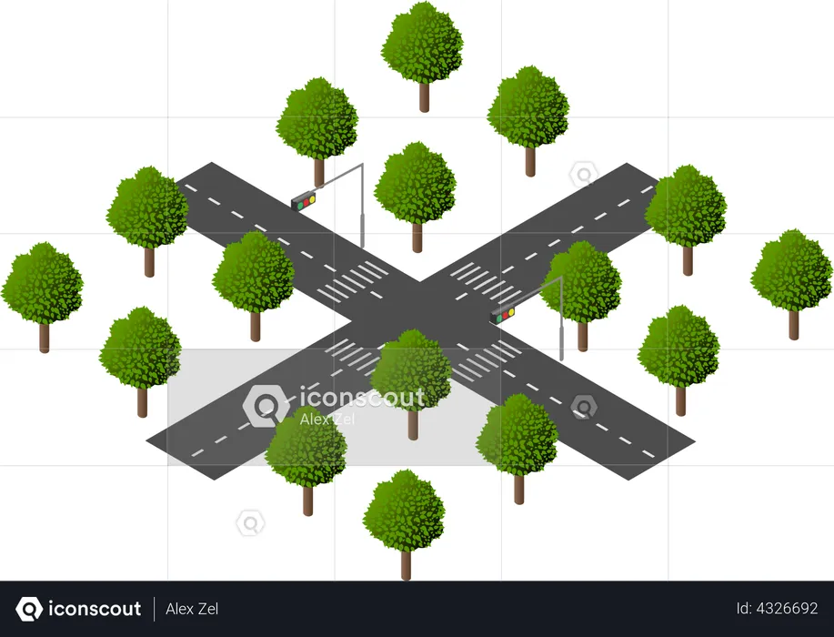 Empty Road  Illustration