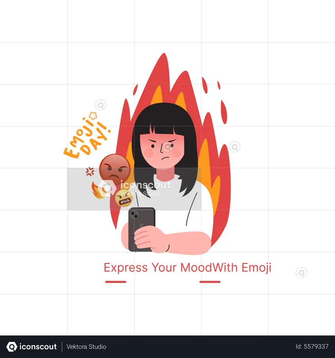 Emoji en colère Emoji Illustration