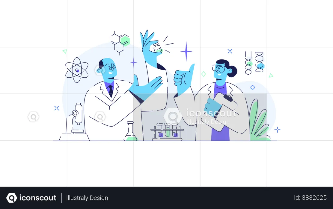 Encontrar la fórmula de la vacuna  Ilustración