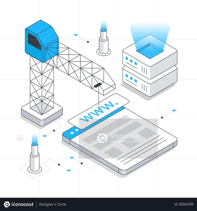 Endereço da Web do computador  Ilustração