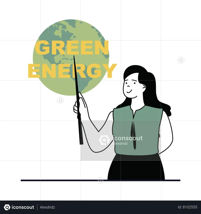 Energia verde  Ilustração