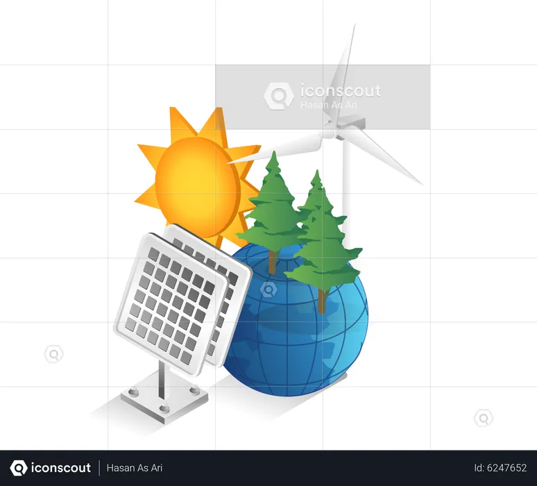 Energía verde  Ilustración