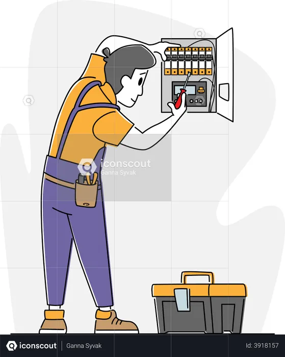 Energy and Electrical Safety Signaling System  Illustration