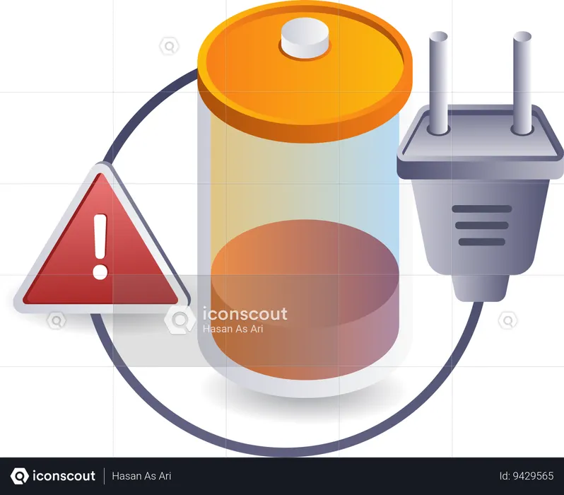 Energy battery warning technology results  Illustration