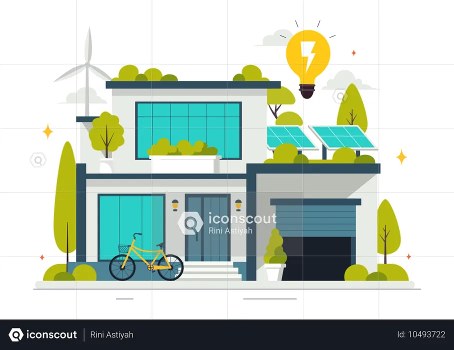 Energy Efficiency at Home  Illustration