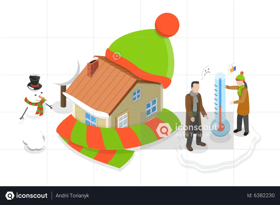Energy Efficient House  Illustration