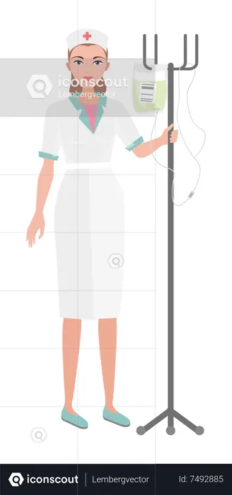 Enfermera del hospital  Ilustración