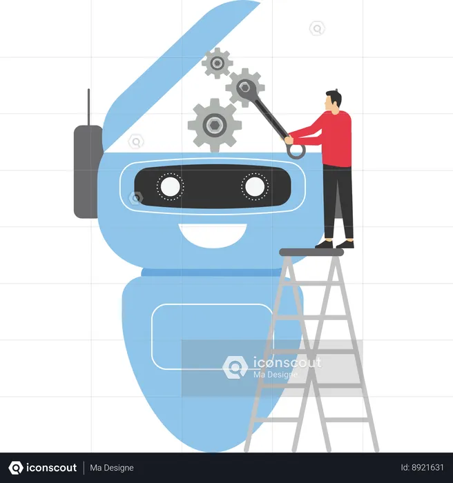 Engenharia de tecnologia de IA  Ilustração