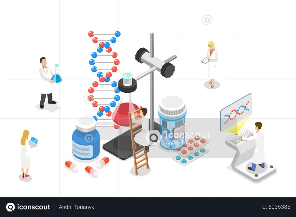 Engenharia Farmacêutica e Desenvolvimento de Medicamentos  Ilustração