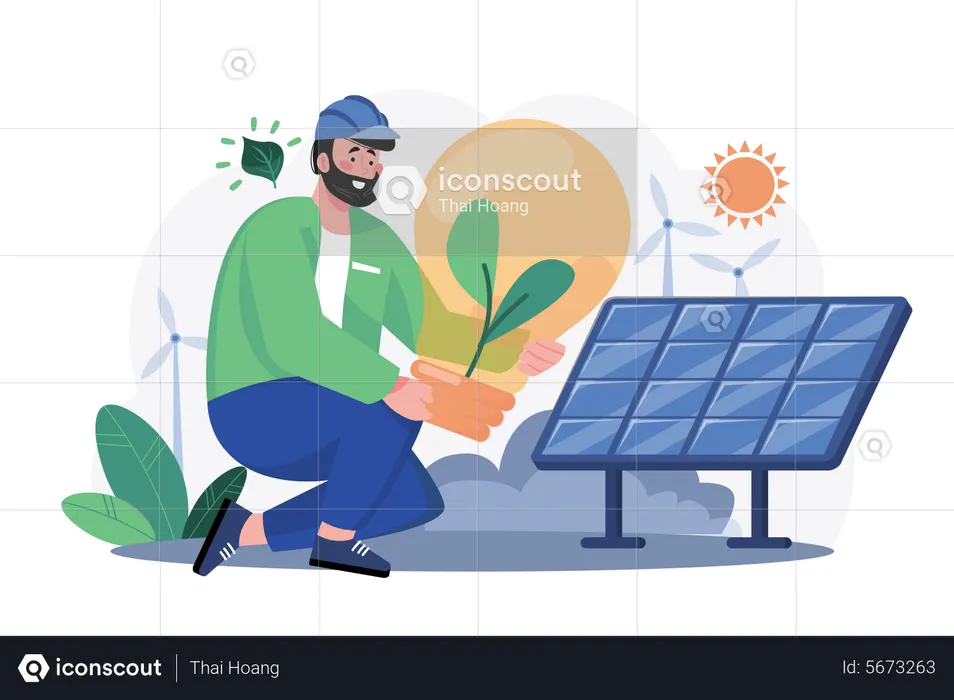 Engenheiro ambiental  Ilustração