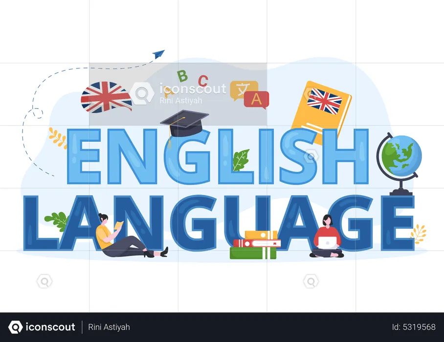 English Language course  Illustration