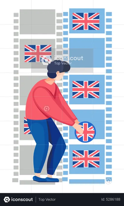 English language courses  Illustration
