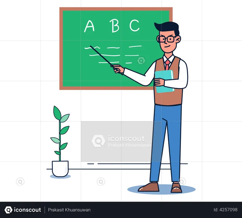 English Teacher  Illustration