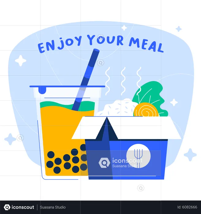 Enjoy Your Meal  Illustration