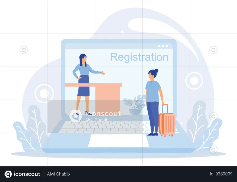 Enter login and password  Illustration