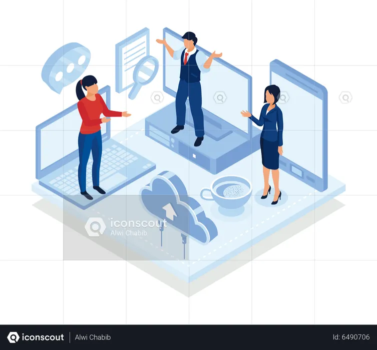Enterprise Communications Platform  Illustration