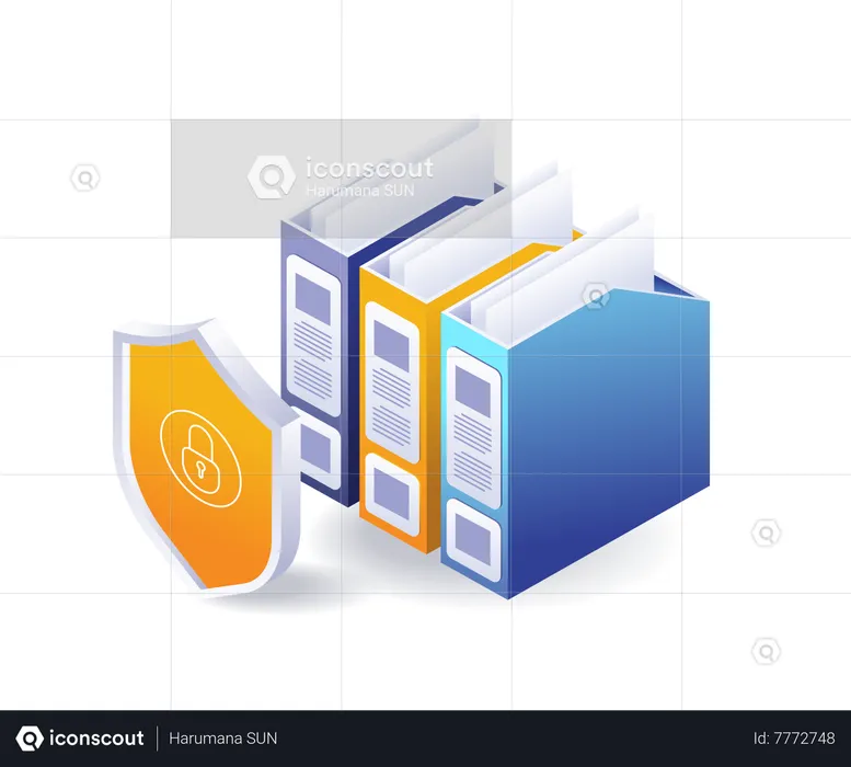 Enterprise data security  Illustration