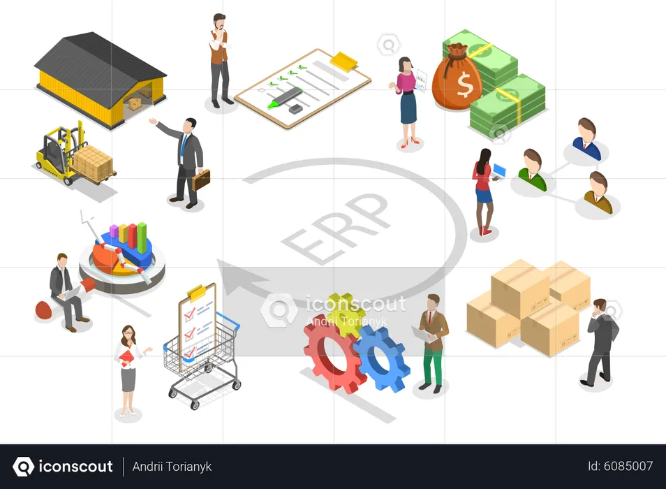 Enterprise Resource Planning  Illustration