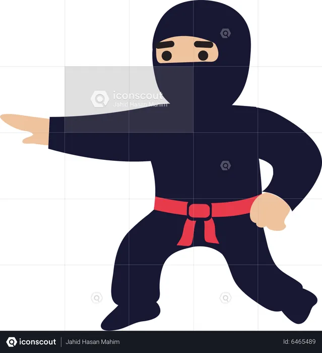 Entraînement de ninja  Illustration