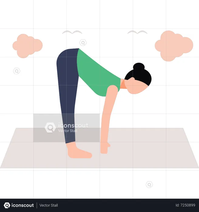 Entraîneur de yoga  Illustration